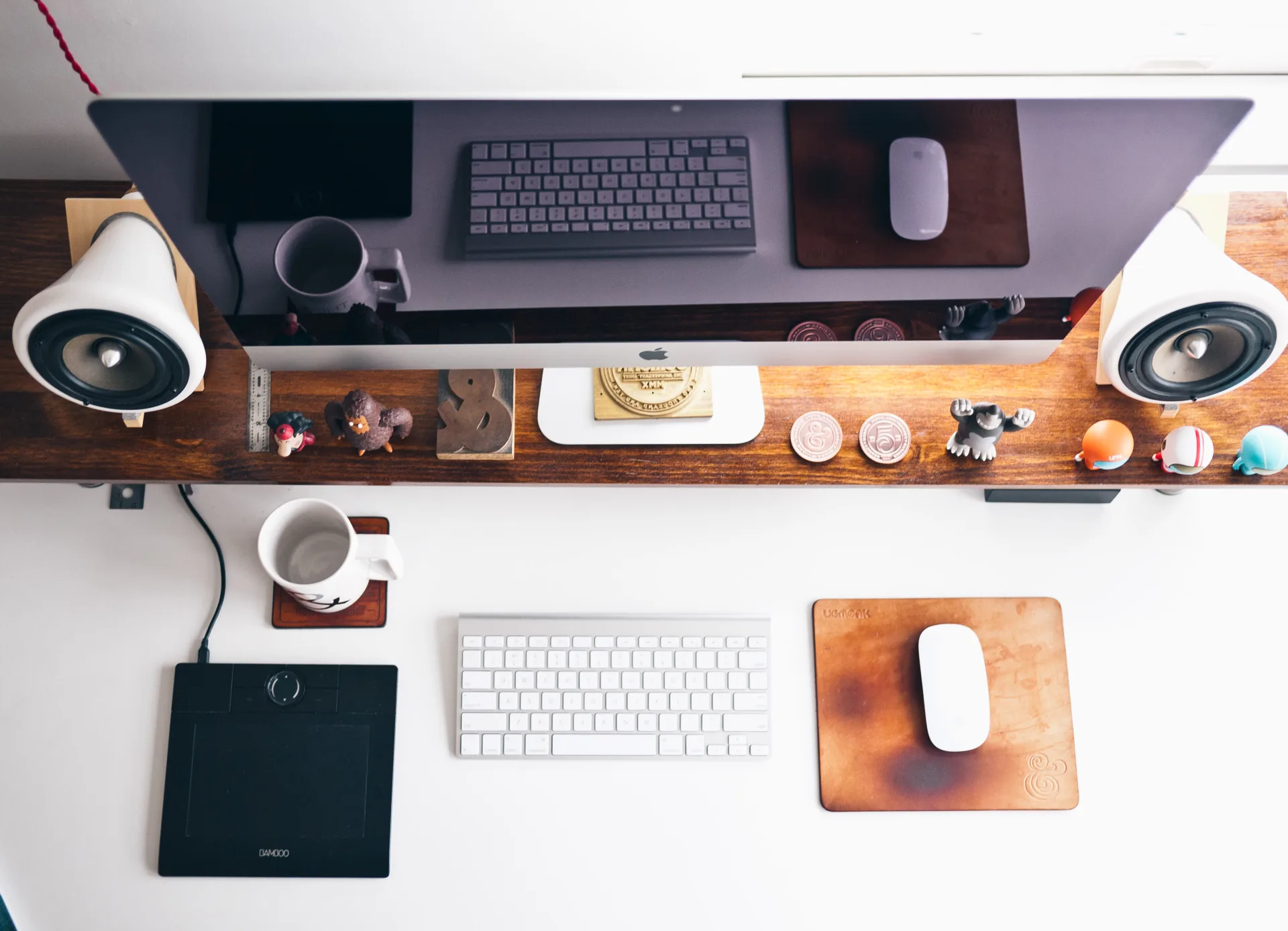 A software professional’s desk and monitor